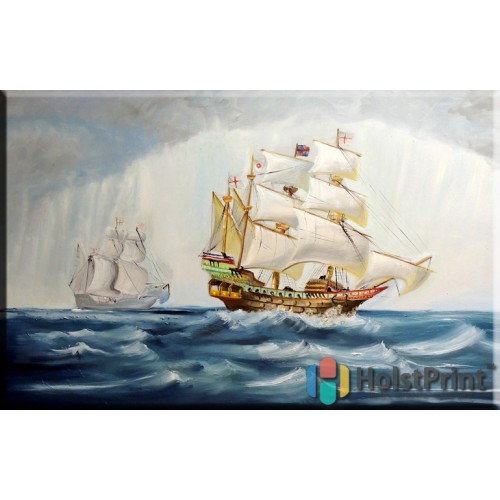 Картина корабль, , 168.00 грн., MOO777007, , Морской пейзаж картины